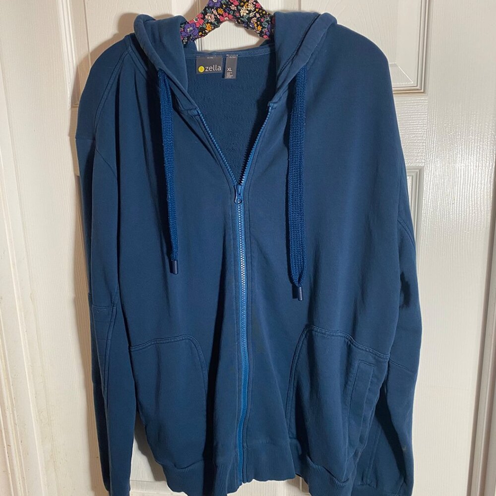 Zella Teal Full-Zip Hoodie (NWOT)